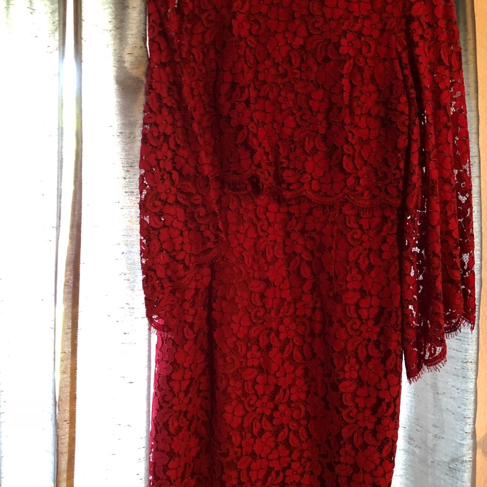Burgundy dress